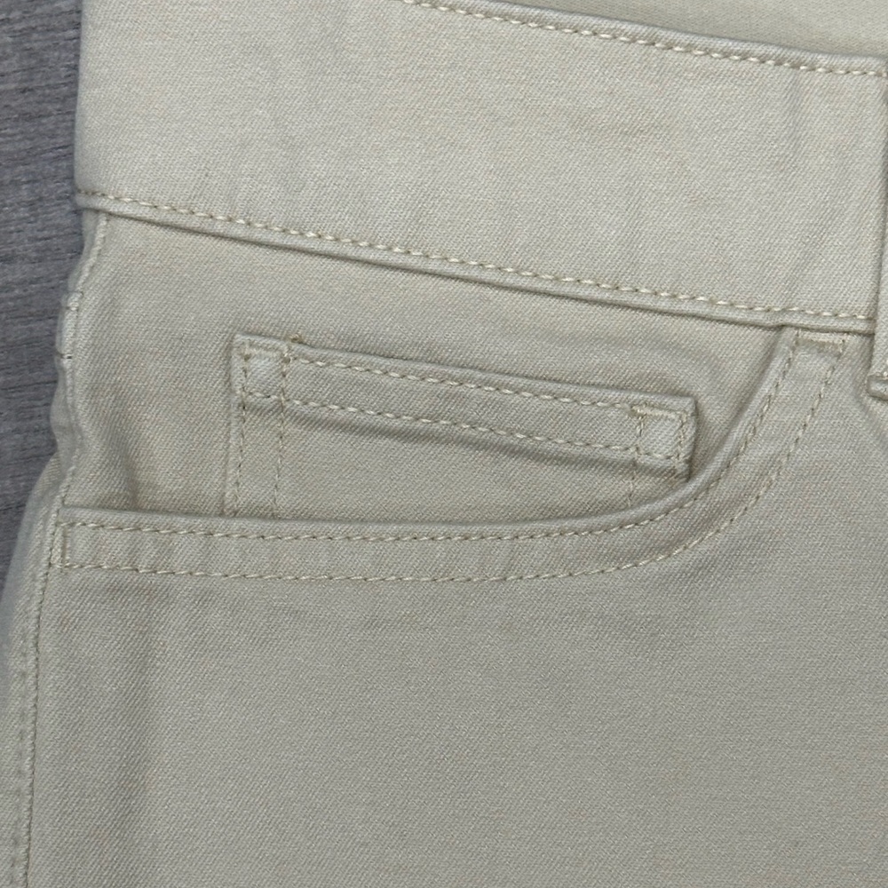 Women’s Chaps 14 Large Jeans Denim Khaki Stretch Flex Waistband Straight NWOT - Picture 5 of 12